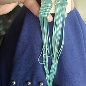 Boutique 9 Turquoise Tassel Earrings